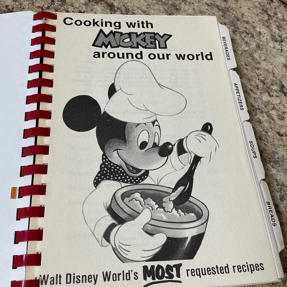 Cooking with Mickey Around the World Disney First Printing 1986 Cookbook - Picture 4 of 9